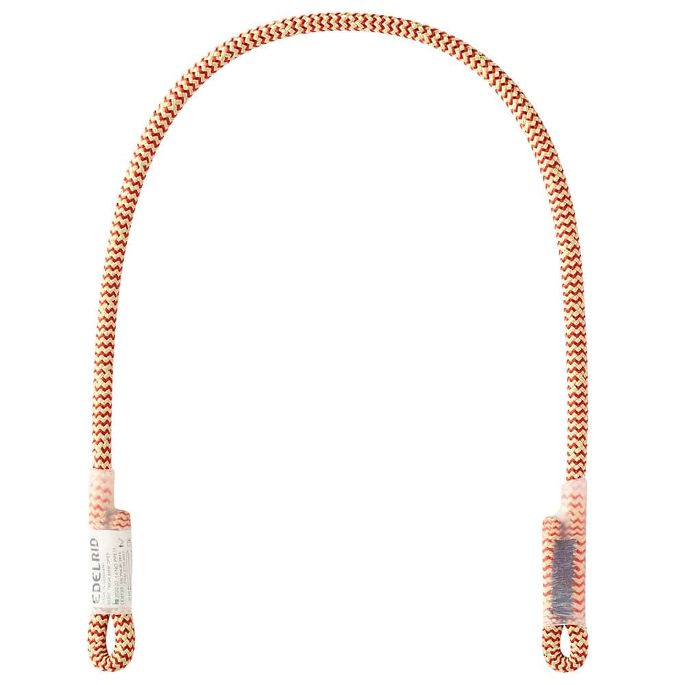 Tibor Open rope by Edelrid in red-beige zigzag pattern with two loops at the ends