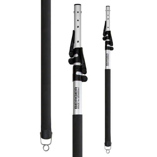 ArboRapid TK3 190 by Berger, silver telescopic handle with black handle and eyelet at the bottom
