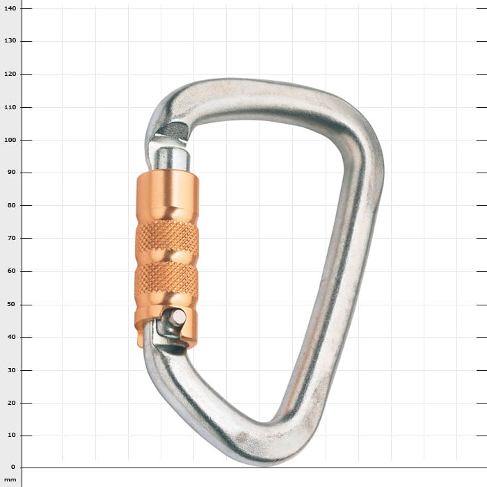 Big Steel Auto Metal Snap Hook with Orange Screw Lock