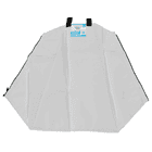 Greendrop White Watering Bag in White with Two Black Carrying Loops and a Blue Label at the Top Center