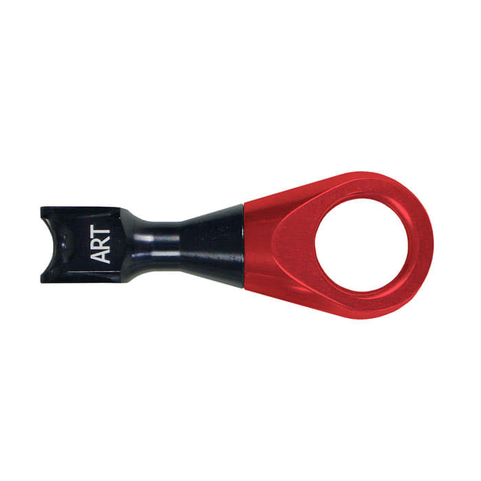 Positioner swivel in black and red with the inscription "ART" on the black part
