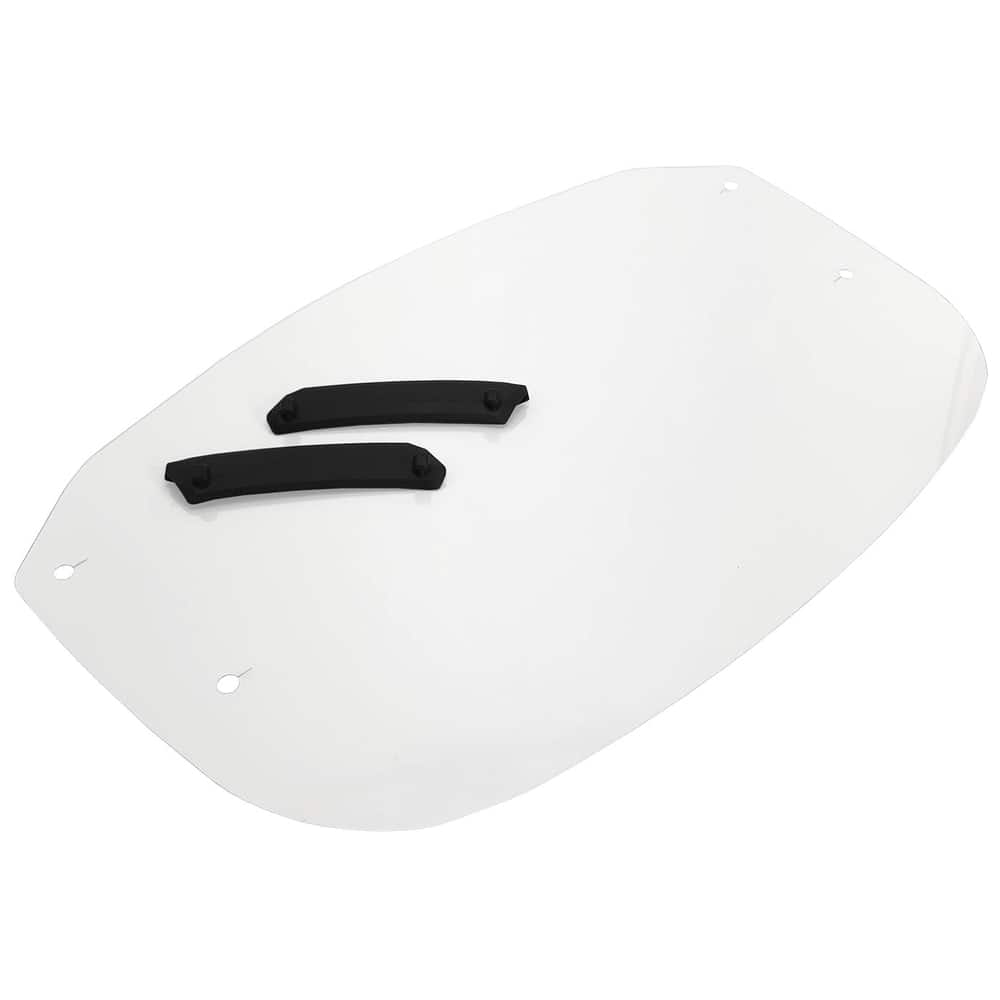 PROTOS® Visor Clip-On Clear, transparent visor with two black fasteners