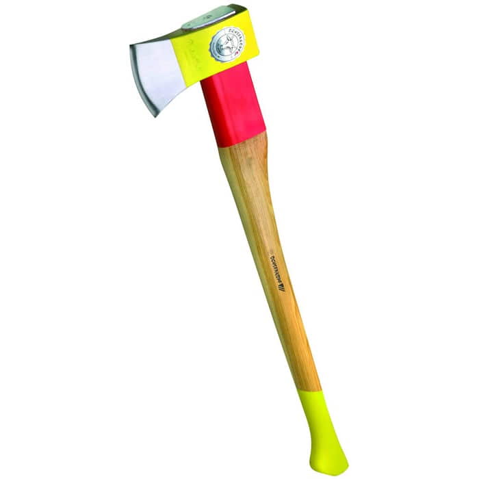 Spalt-Fix Rotband Plus 800 Axe with Wooden Handle, Red Handle Area and Yellow Handle Tip