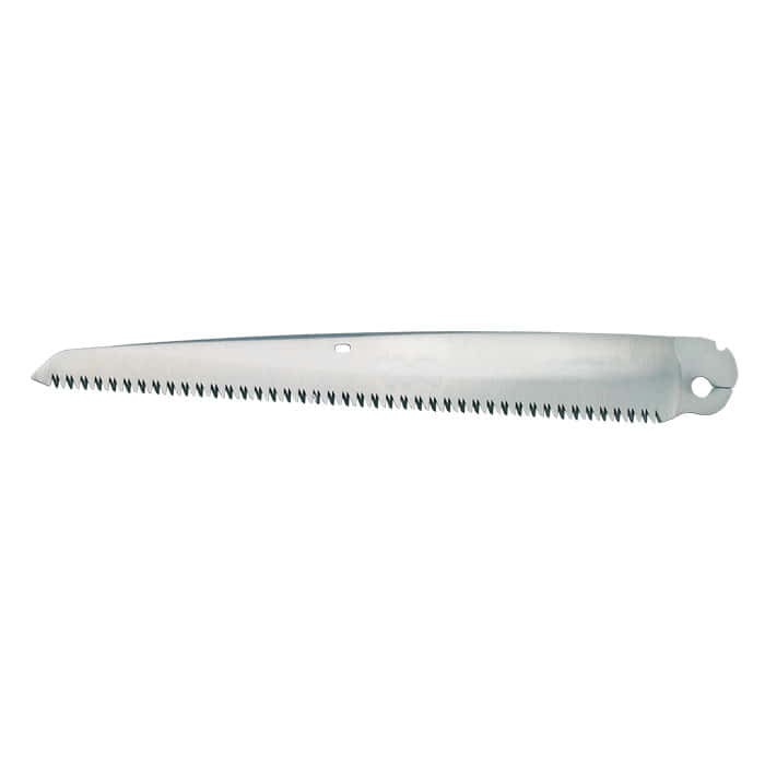 Gomboy 270-10 saw blade, long silver saw blade with sharp teeth and round hole at the end of the handle