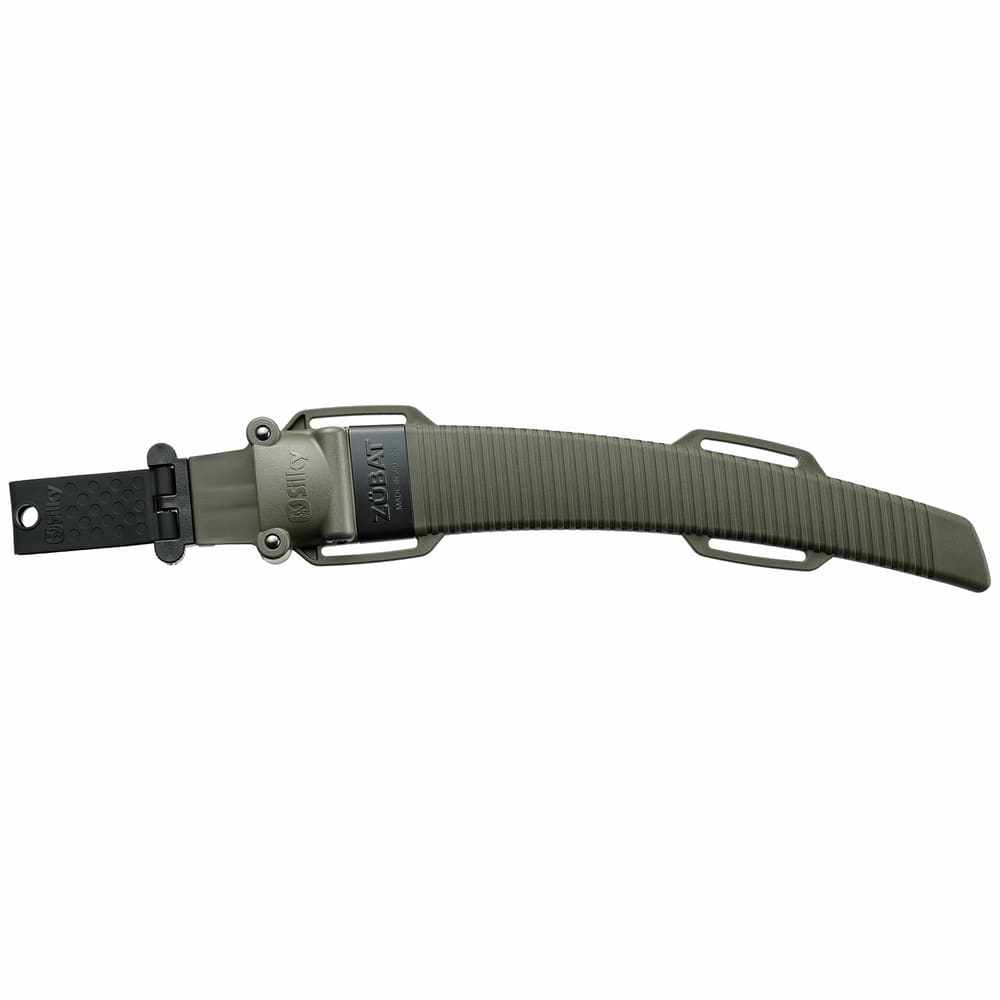 Zübat 330 holster in green with black fasteners and the inscription "Zübat" on the holster
