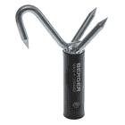 ArboRapid stop claw from Berger, black cylindrical handle with silver, pointed metal hooks