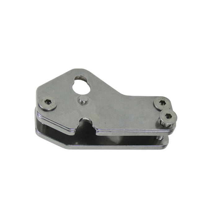 Quickstep Spurs by Arbpro, silver metal part with screws and recesses