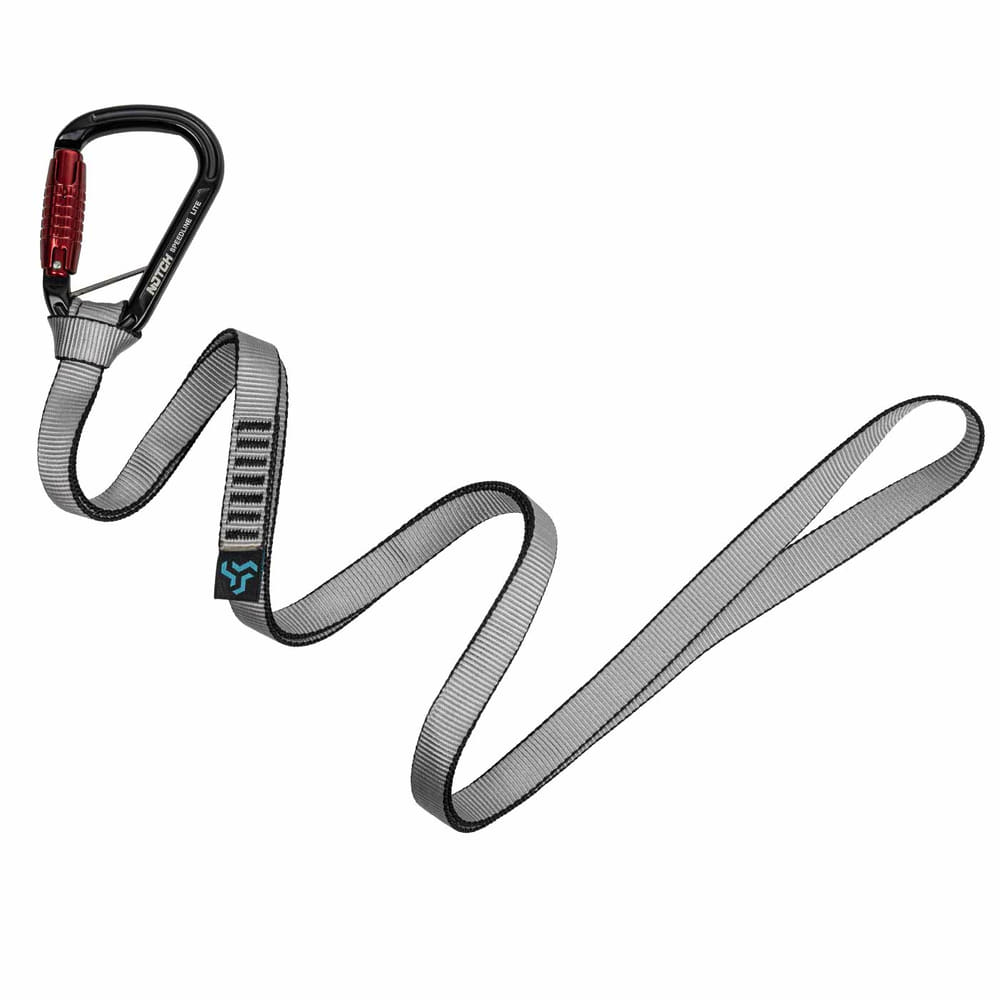 Speedline Lite Kit 40" with a black carabiner and grey loop strap