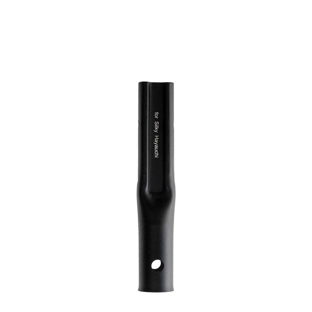 Adapter for telescopic poles, black, with inscription "for Silky Hayauchi"