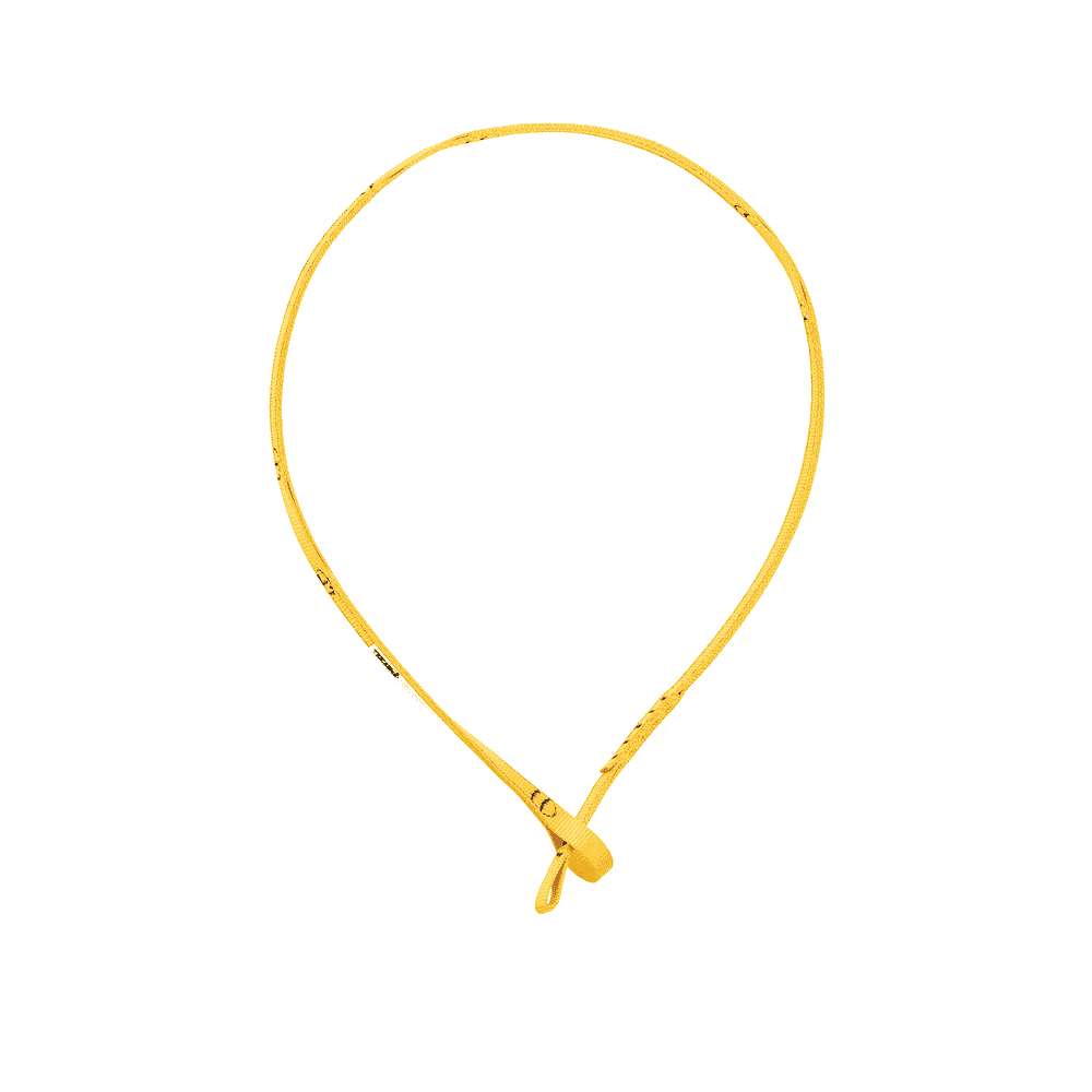 NAJA webbing, yellow, with a loop at one end