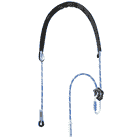 Switch Pro Adjust, blue and white rope with black padding on top and snap hook