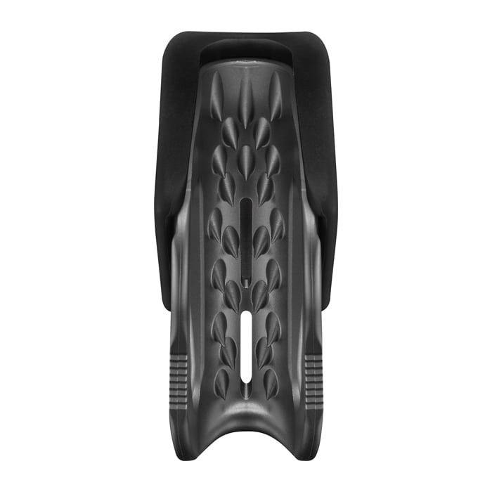 Tibloc by Petzl, grey and black top climbing frame with textured grip area