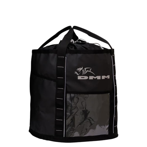 DMM Transit 45 black bag with carrying handles and DMM logo on the front