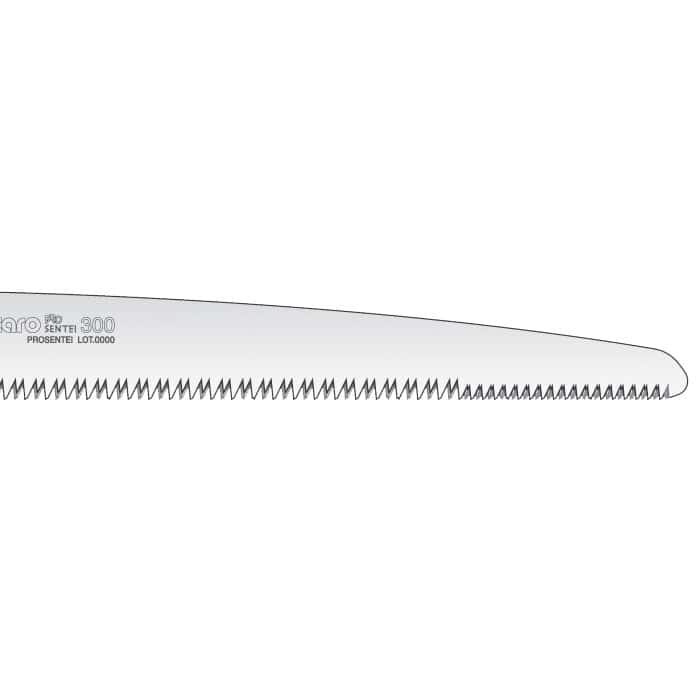 Gomtaro Pro Sentei 300-8-14 saw blade with fine teeth and inscription "Gomtaro Pro Sentei 300" on the metal blade