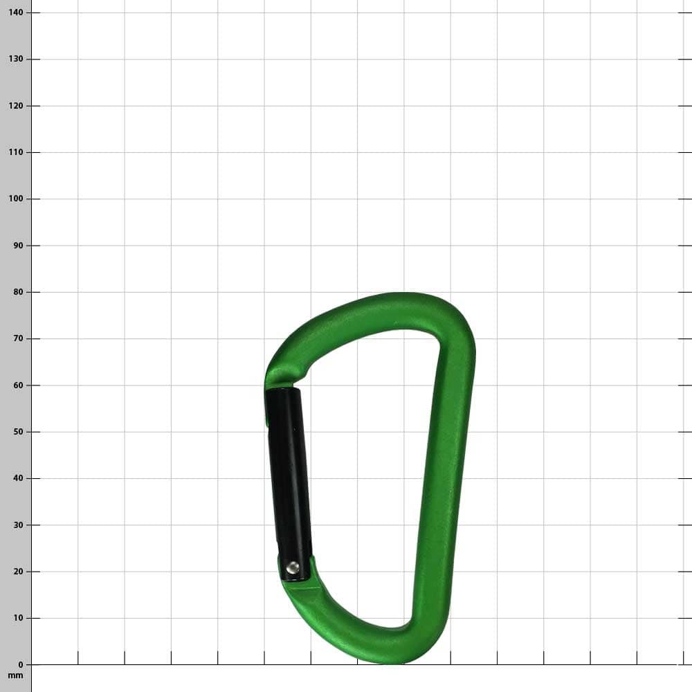 Mini D 80 snap hook green with black closure