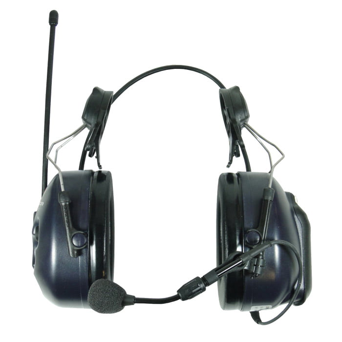 3M Peltor Lite Com Headphones with Microphone and Antenna, Side View