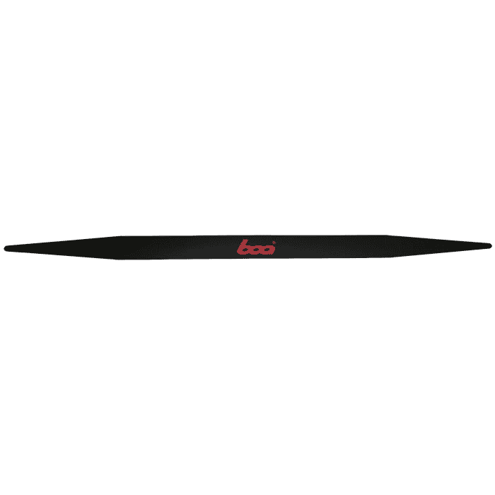 boa Spreading band, black long band with pointed ends and red lettering "boa" in the middle