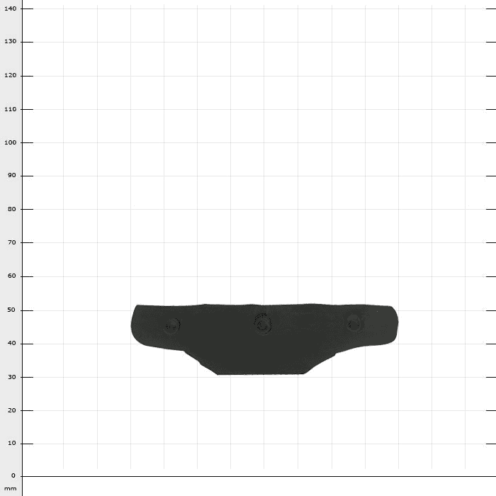 ArboRapid rubber insert, black rubber insert with three raised attachment points and irregular shape