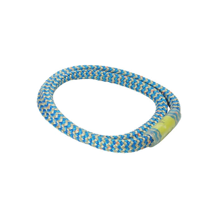 Inco O blue and white round rope with yellow label