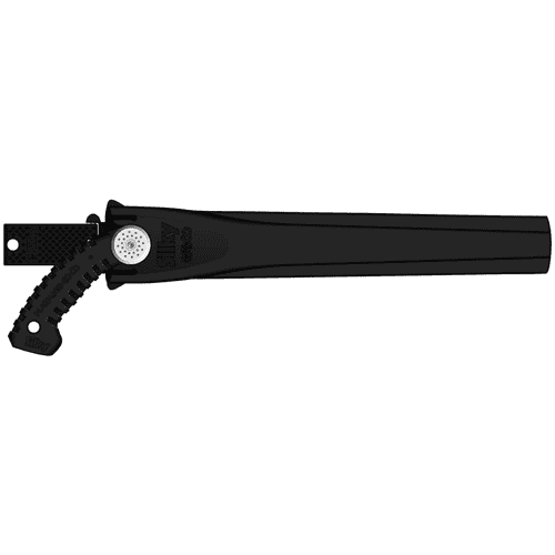 Natanoko 330-8 black plastic case with integrated holder and ergonomic handle without visible blade
