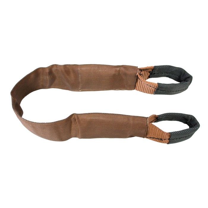 tree save 4 t loop strap, brown-black loop strap made of robust material, two loops at the ends