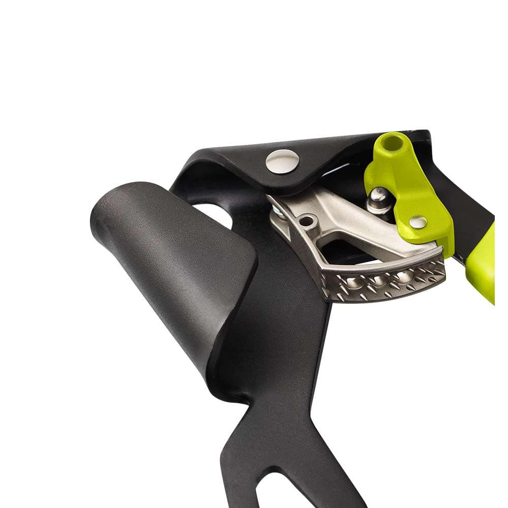 Hand Cruiser R Close-up of Black and Green Handle with Visible Metal Mechanism and Protective Cover