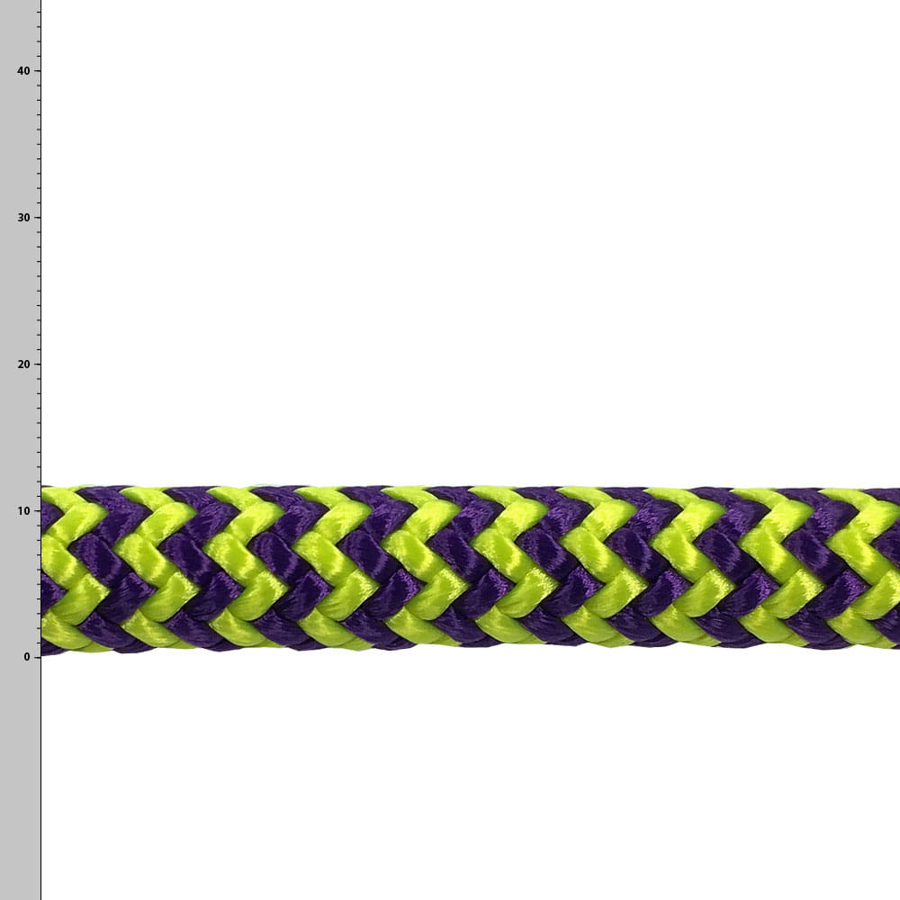 Woodpecker Purple Rope in Purple and Yellow Braided Pattern