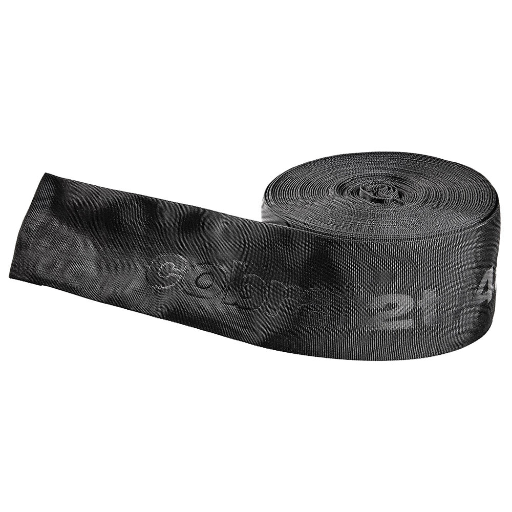 Black, rolled-up tape with the inscription "cobra 2t/4t", product name cobra 2/4 t Abrasion protection 12 m
