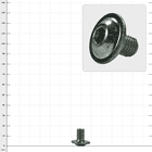 Distel Lens Head Screw M8x12