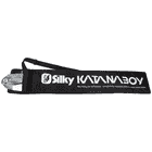 Black carrying bag with white inscription "Silky Katanaboy" and visible part of the folded saw