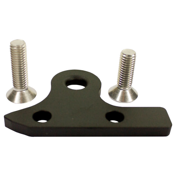 SpikeSender Spacer Deluxe with two silver screws and black metal part with three holes
