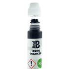 Beal Rope Marker bottle with open white lid, visible is a black felt applicator, 30 ml content, on a white background