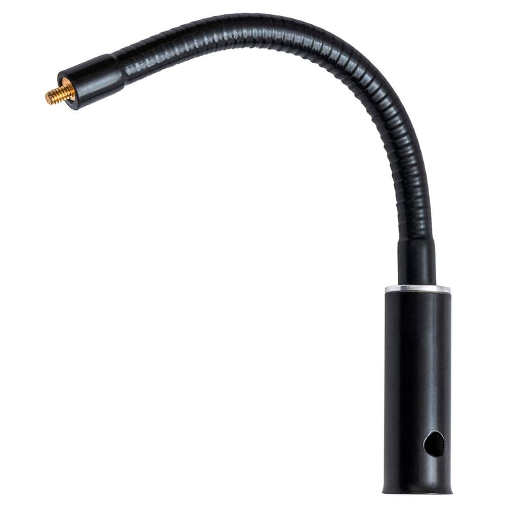 ArboRapid MediaAdapter Flexarm, black flexible arm with threaded screw and cylindrical connector
