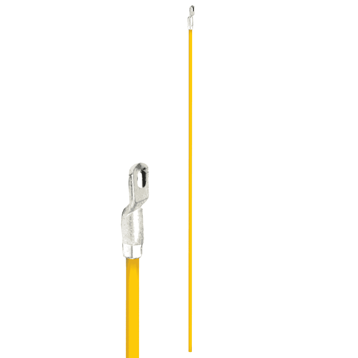 Rollotube Stick, yellow rod with metal eyelet at one end