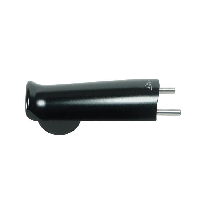 SpiderJack 2.1 release handle in black with two metal pins at the end, manufacturer's name partially visible
