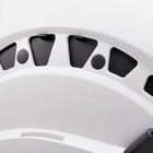 Close-up of the white vents of the Petzl Vertex Vent helmet