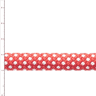 Dynamite 11 rope in red and white, close-up of braided pattern