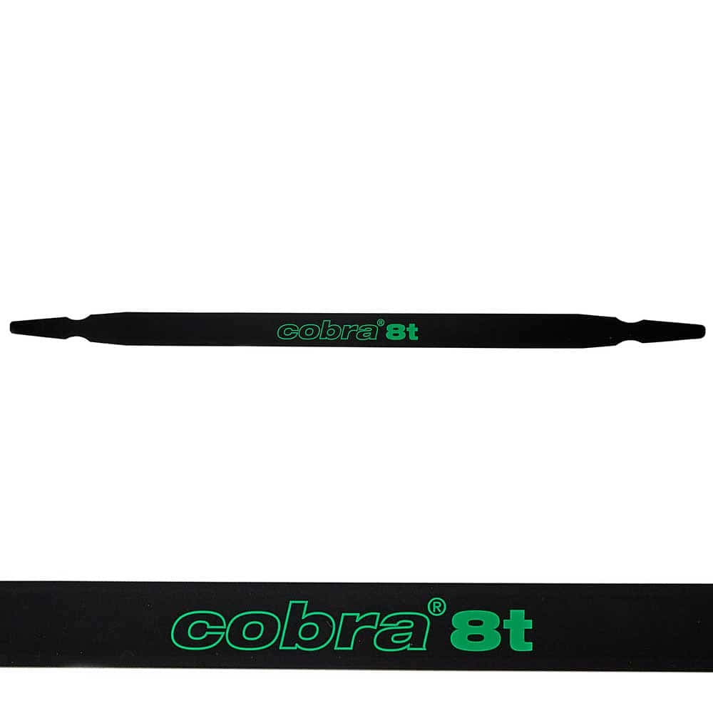 cobra 8 t spreader band black with green lettering "cobra 8t"
