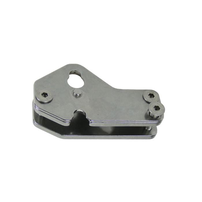 Quickstep Spurs by Arbpro, silver metal part with screws and recesses