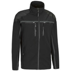 Forest Light Jacket in Black with Multiple Zippered Pockets and Stand-Up Collar