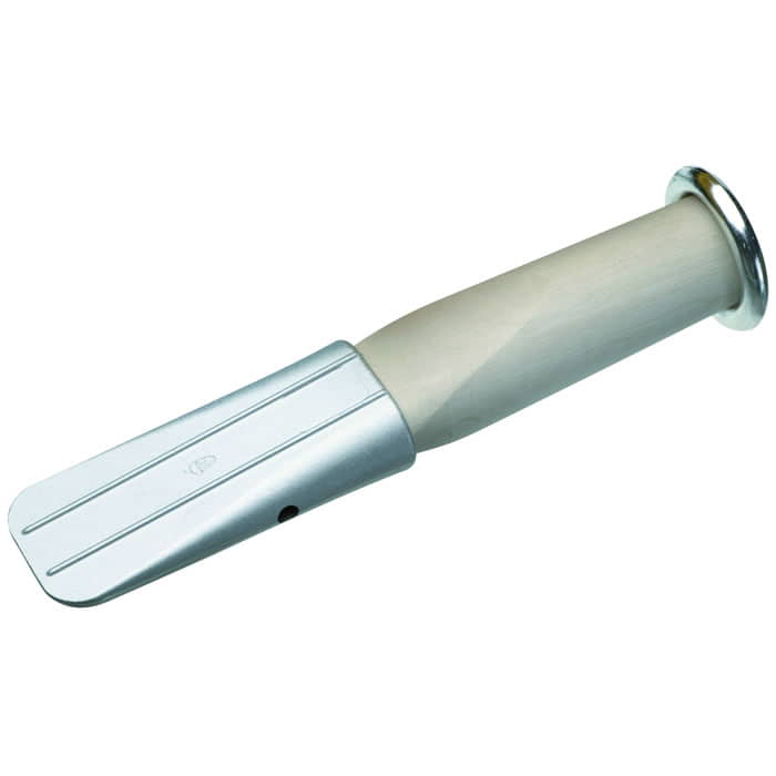 Alu 360, tool with aluminium blade and light wooden handle with metal end