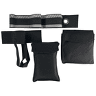 My Gear Vest Basic Set with a black elastic strap with reflective pattern and two black pockets with flap