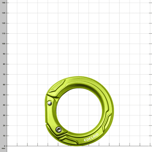 Edelrid Cupid Carabiner in Green Single