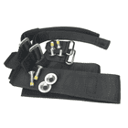 Thistle Velcro at the bottom, black Velcro with metal parts and screws