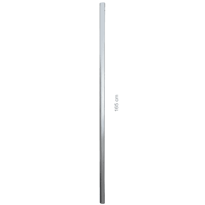 Hayate 500 rod bottom, long silver metal rod with the indication 165 cm length