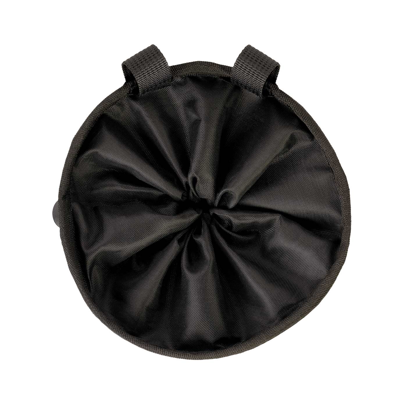 SRT Bag by FTC Tree in black from the top with drawstring closure and two loops at the top