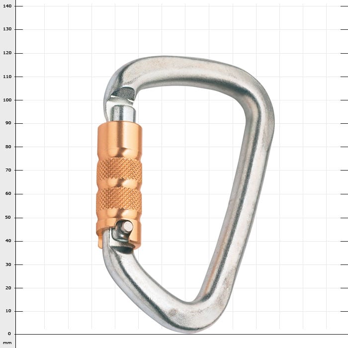 Big Steel Auto Metal Snap Hook with Orange Screw Lock
