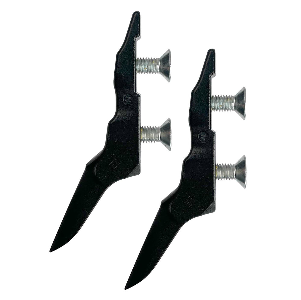 Thistle America Medium, two black metal parts with two silver screws each