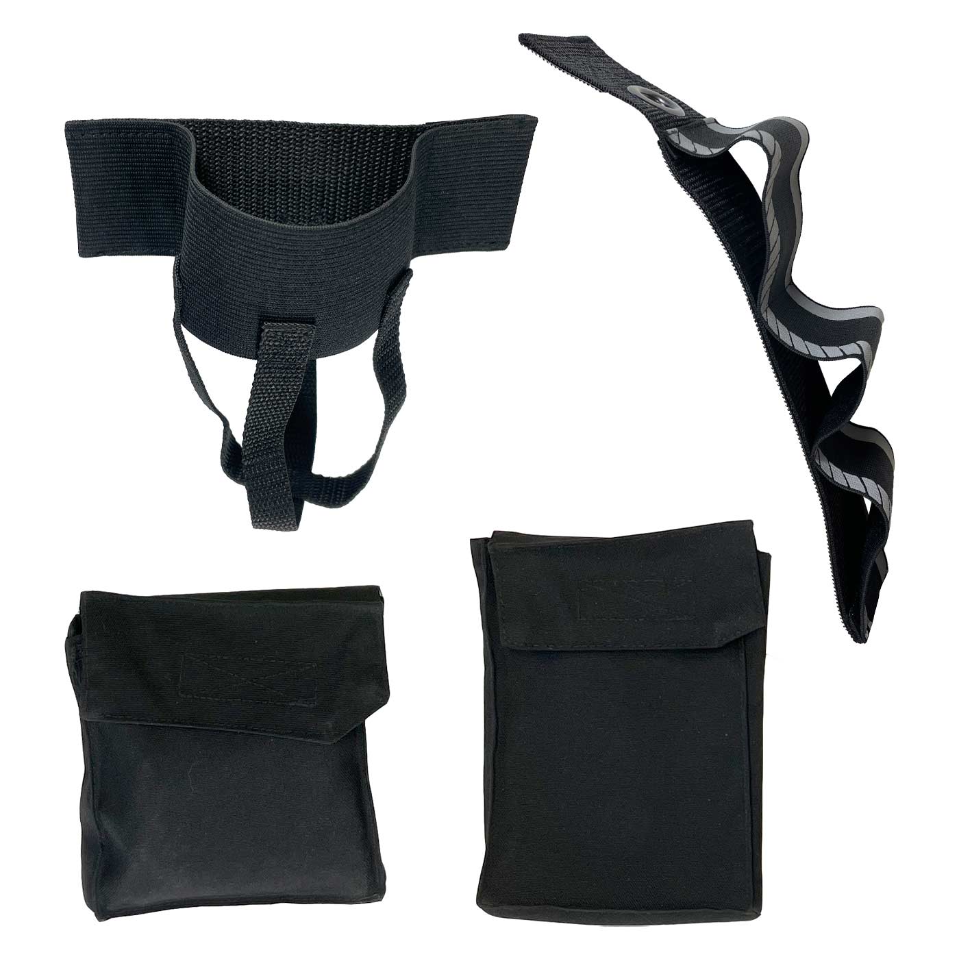 My Gear Vest Basic Set with Black Elastic Tether with Loops and Two Black Pockets with Flap