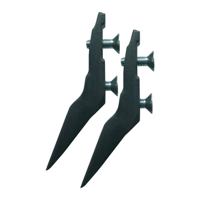 Thistle America Long, two black pointed metal parts with two silver screws each, product name visible